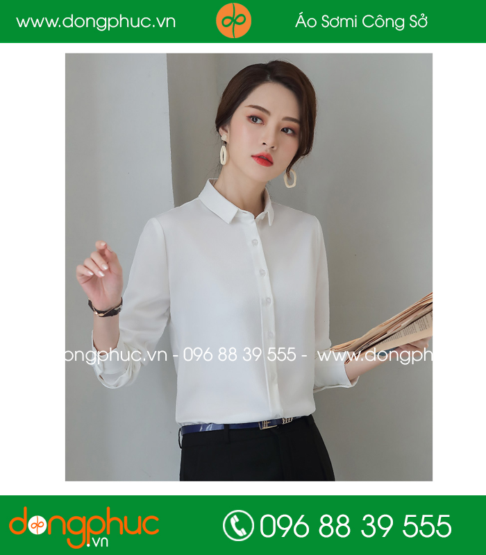 Đồng phục áo sơ mi màu trắng